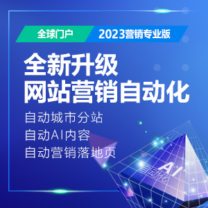 全球门户网站2023版自动营销升级